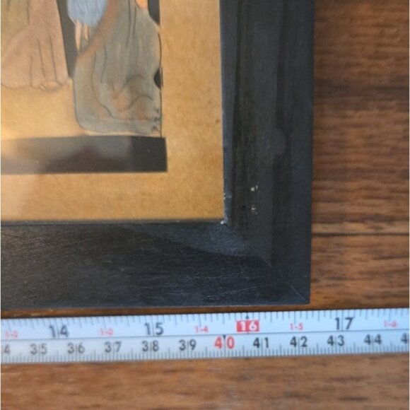 PJ Rankin Hults Wise Men Still Seek Him Framed Triptych Scherenschnitte Signed - Picture 10 of 12